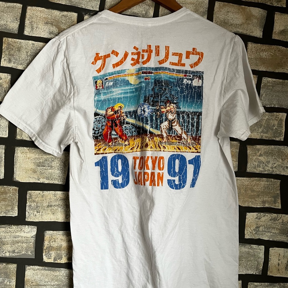 Vintage 1991 Street Fighter 2 Video Game Shirt Size Medium - Picture 6 of 6